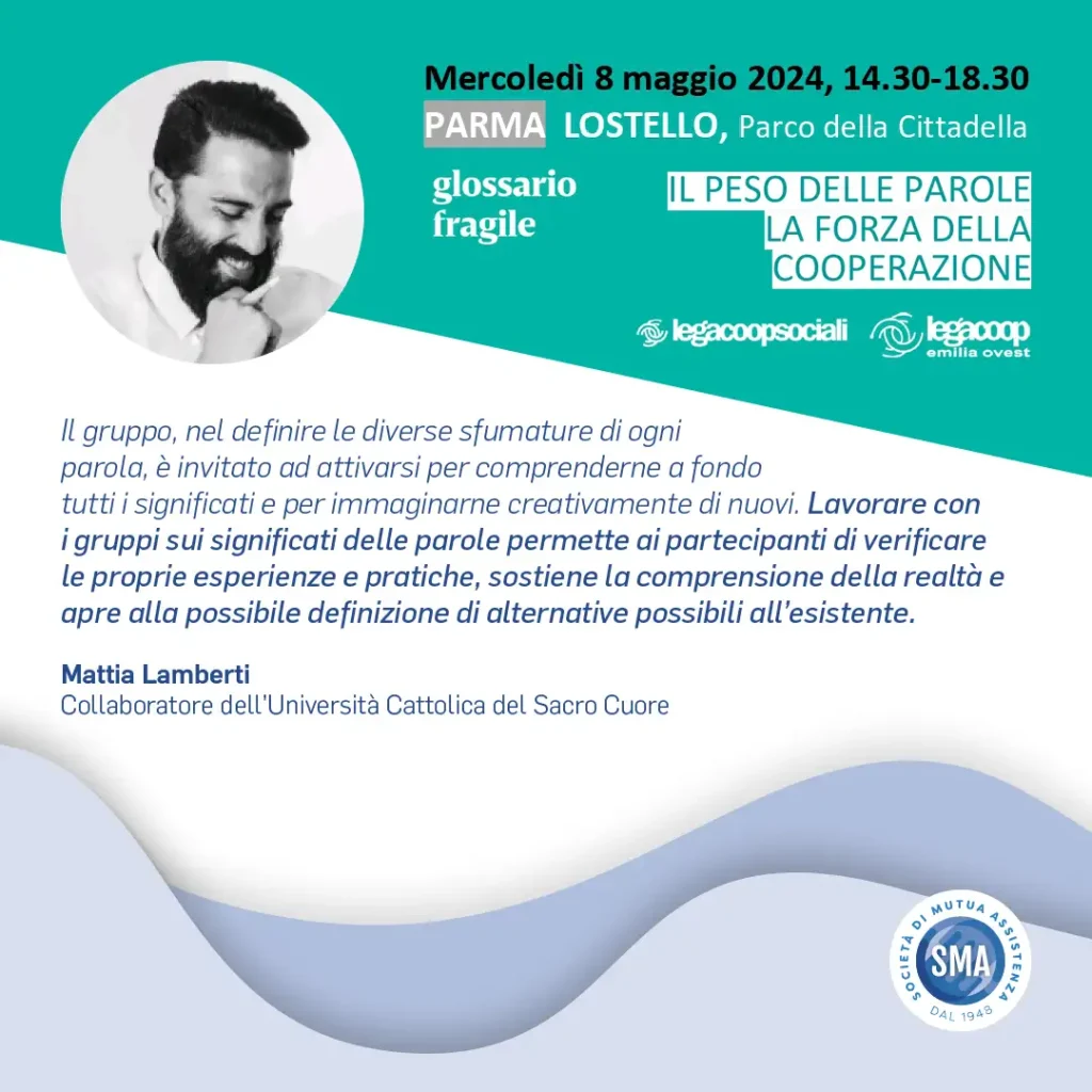 Mattia Lamberti, "Il peso delle parole, la forza della cooperazione".
