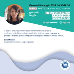 Sara Manzoli, "Il peso delle parole, la forza della cooperazione".