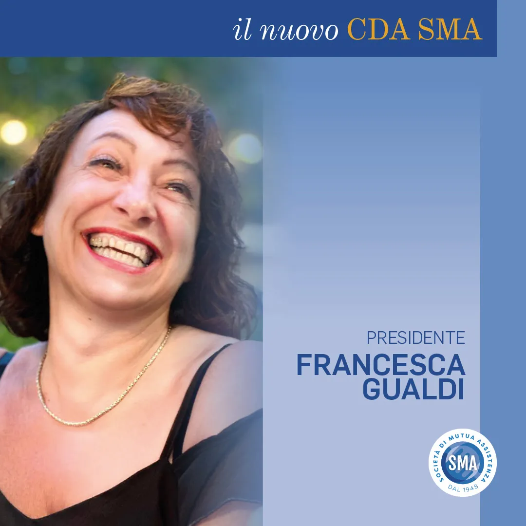 Il nuovo Presidente di SMA, Francesca Gualdi.