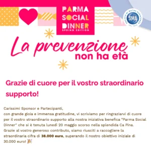 Sma Mutua, Parma Social Dinner.