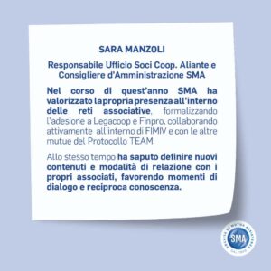 Sma Mutua, la voce degli stakeholder, Sara Manzoli.