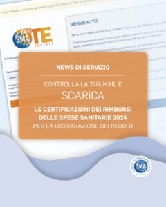Sma Mutua, scarica le certificazioni dei rimborsi delle spese sanitarie 2024!