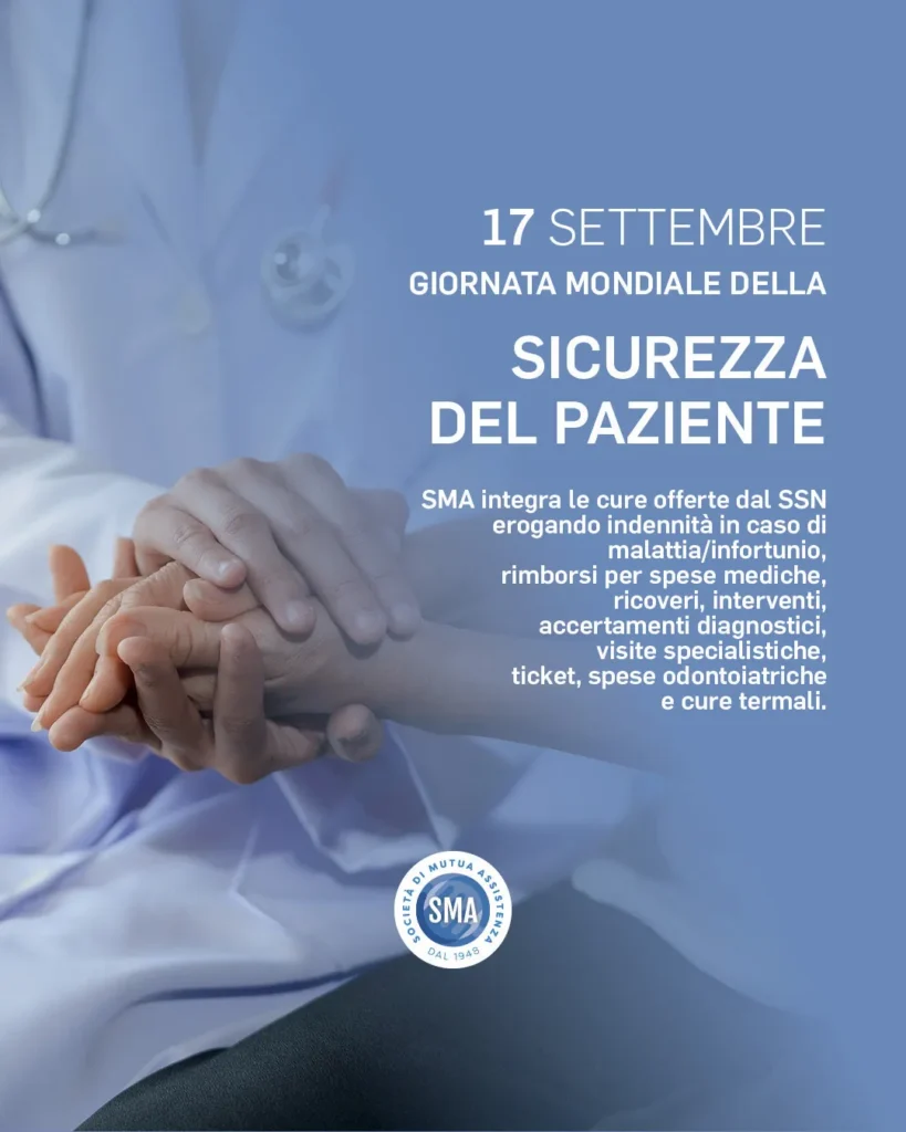 SMA Mutua, Giornata Internazionale della Sicurezza del Paziente.