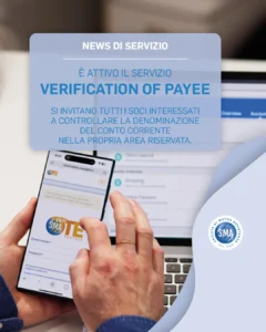 Sma Mutua, Verification of payee attivo.
