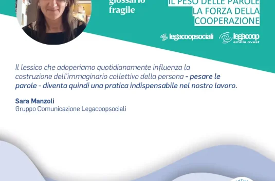 Sara Manzoli, "Il peso delle parole, la forza della cooperazione".