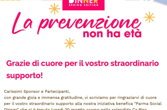 Sma Mutua, Parma Social Dinner.